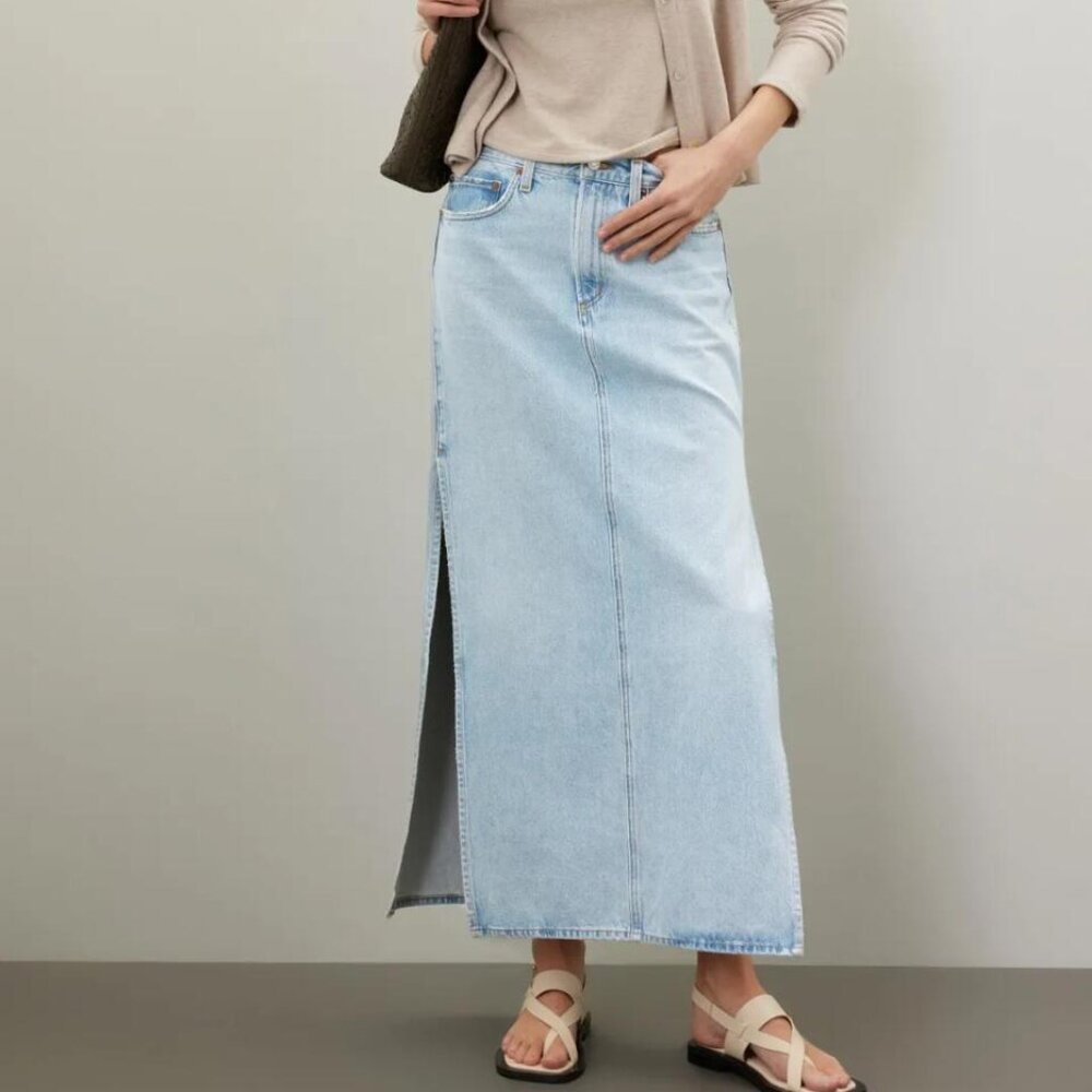 Agolde Astrid Slice Denim Skirt in Fragment Brand new with Tag